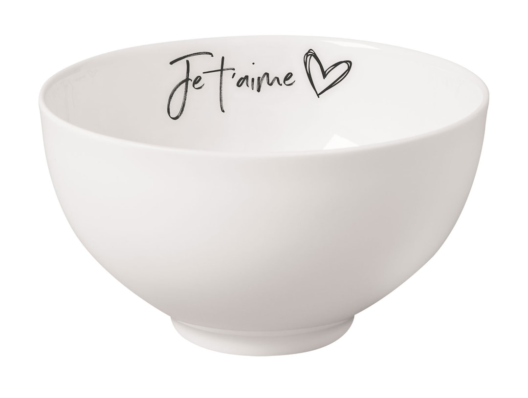 Villeroy & Boch Bol STATEMENT JE T'AIME 470 ml Porzellan weiß