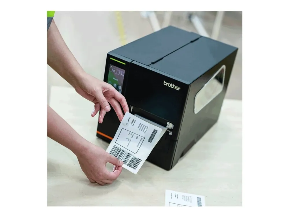 Brother Titan Industrial Printer TJ-4121TN - Etiketprinter - direkte termisk/termisk overførsel - Rulle (12 cm) - 300 dpi - op til 178 mm/sek. - LAN, seriel, USB vært, USB 2.0