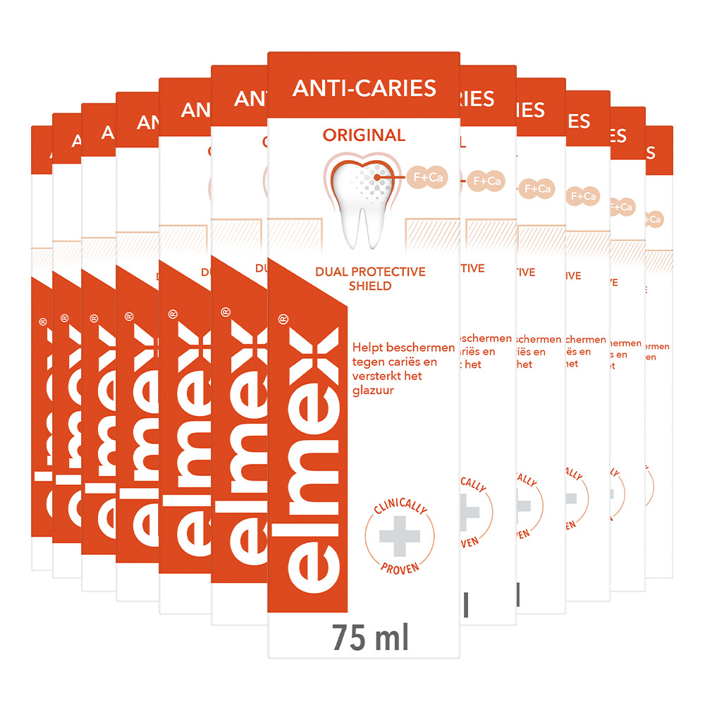 12x Elmex Tandpasta Anti-Cariës75 ml