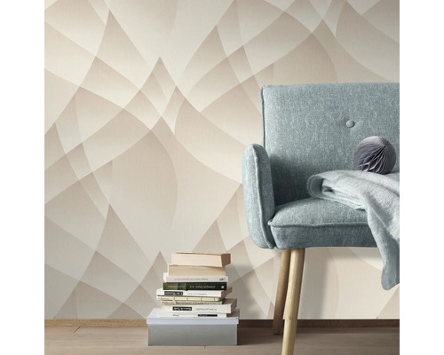 Vliesbehang 10374-02 GMK Fashion voor muren 4 grafisch beige