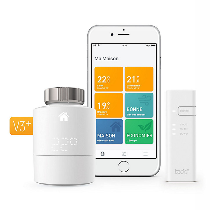 Tête thermostatique Tado° intellig Kit V3+