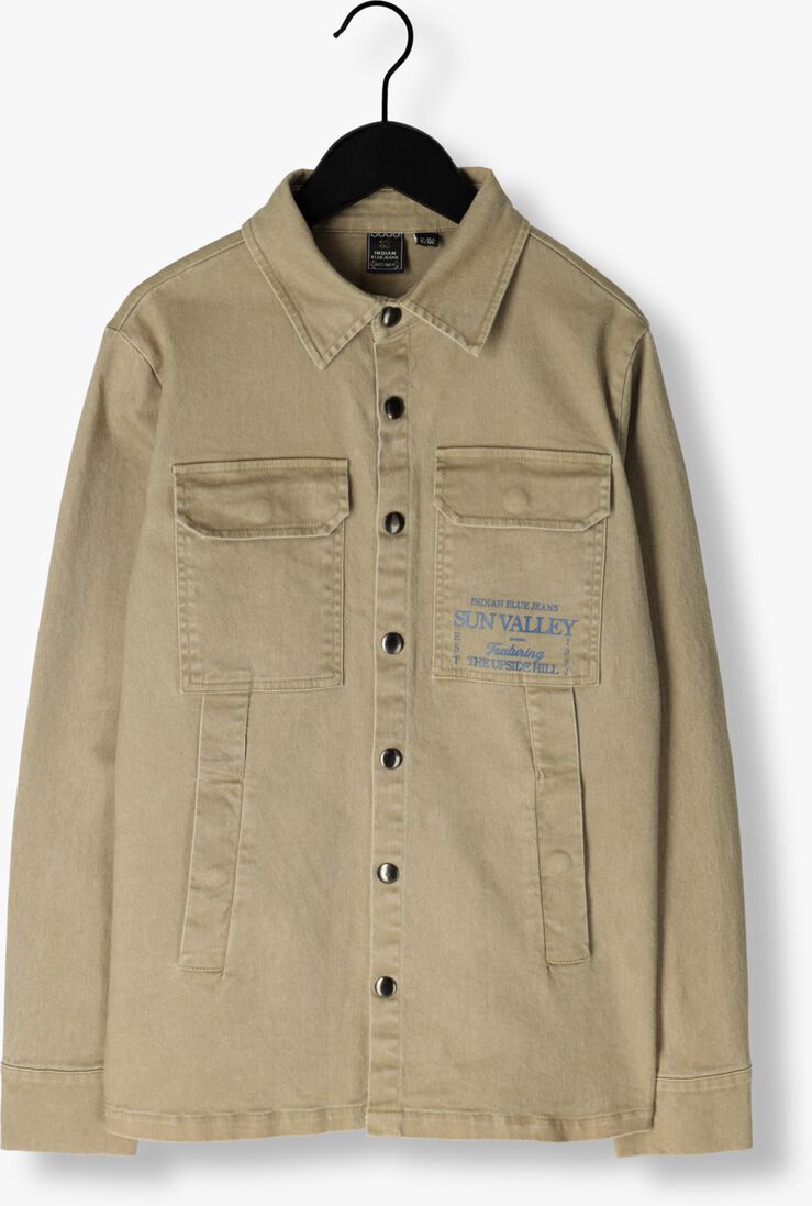 INDIAN BLUE JEANS zand indian blue jeans casual overhemd shirt jacket sun valley