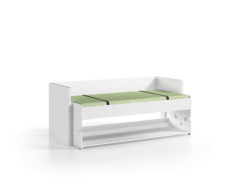 Funktionsbett DENVER - weiß - mit Schreibtisch - 90x200 cm