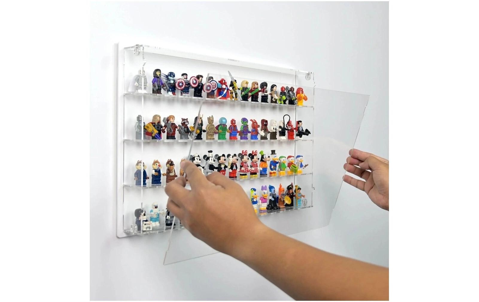 Holzbaukasten »iDisplayit Acryl-Wand-Display für 60 LEGO-Minifiguren«