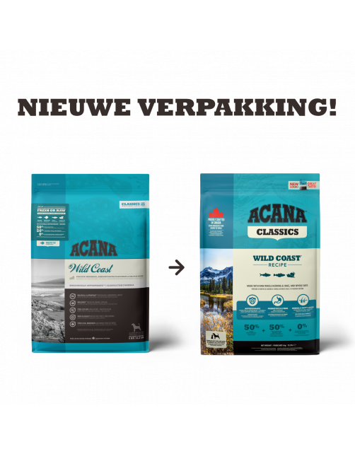 Acana Classics Wild Coast Haring&Bot - Hondenvoer