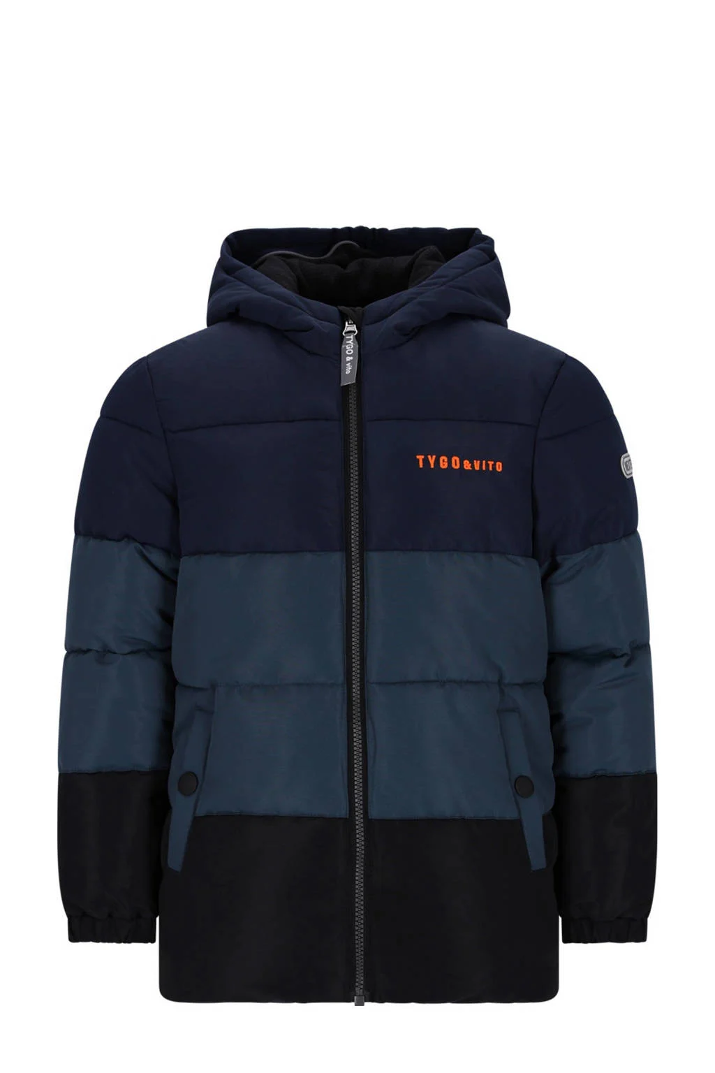 TYGO & vito gewatteerde jas winter donkerblauw