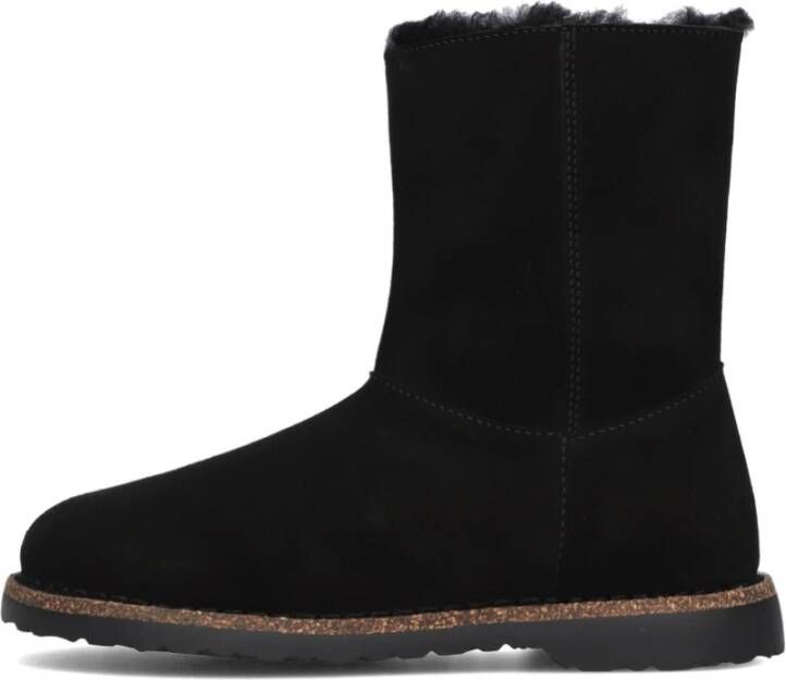 BIRKENSTOCK Vachtlaarzen Dames Uppsala Zip Shearling Maat: 39 Materiaal: Suède Kleur: Zwart