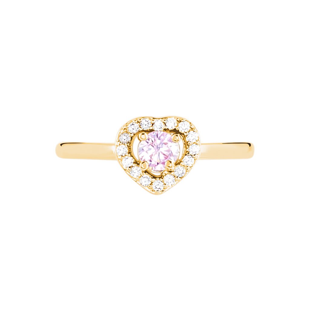 Bague Plaqué Or Jaune Alais Oxyde De Zirconium