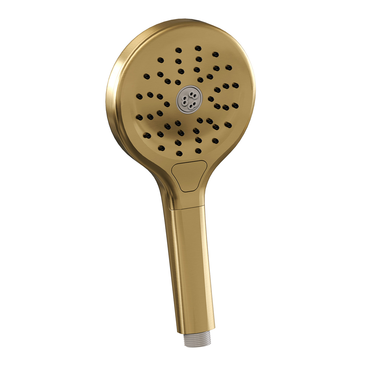 Brauer Stripe inbouw badkraan met drukknoppen, badvulcombinatie en 3 standen handdouche messing geborsteld PVD