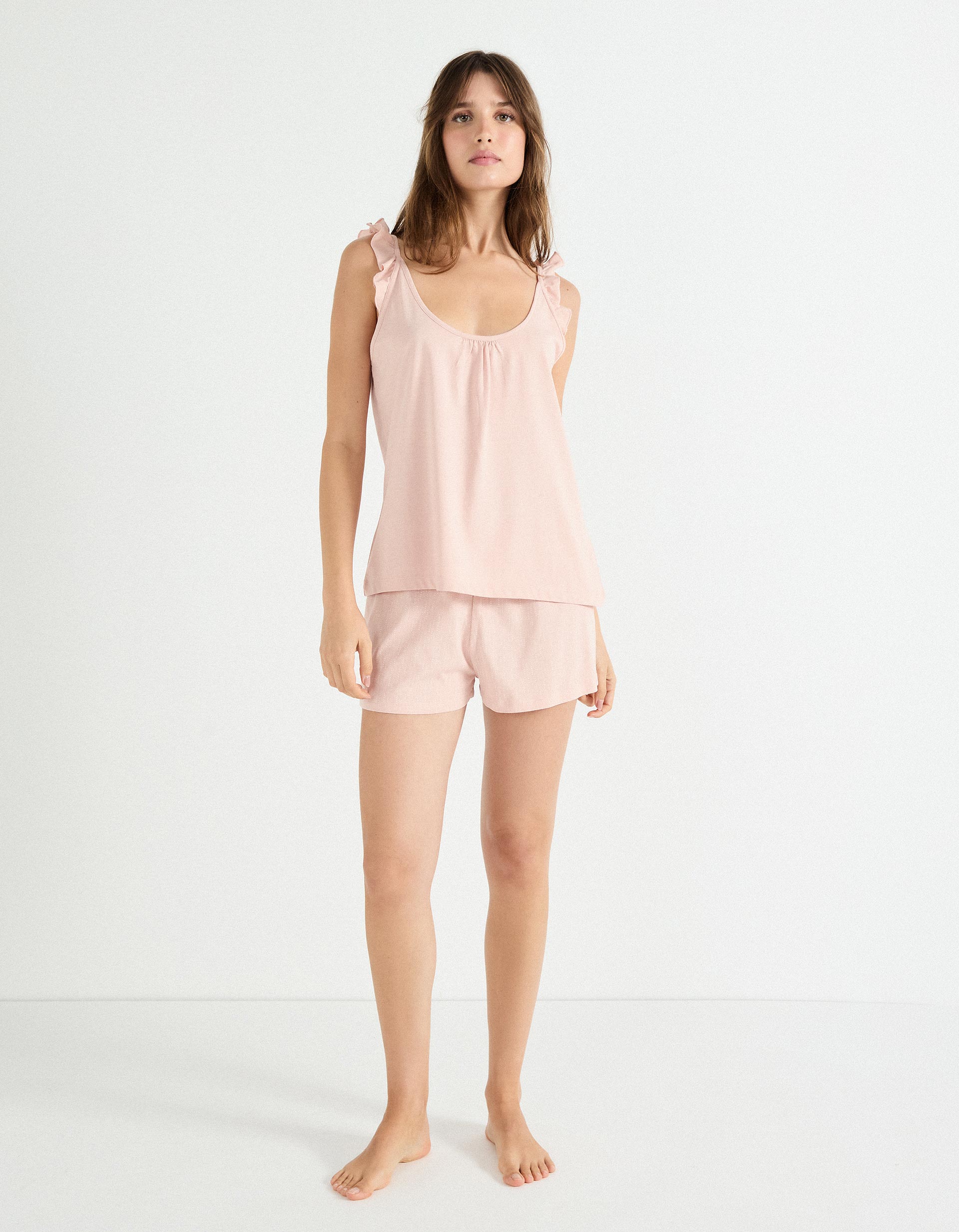 Pijama, Mulher, Rosa Claro