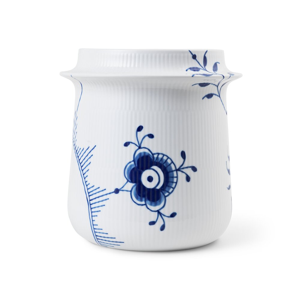 Royal Copenhagen  Blå Mega Riflet vinkøler - H21,5 cm.