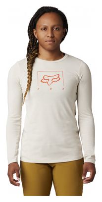 Maillot Manches Longues Femme Fox Ranger Dr Mid Blanc
