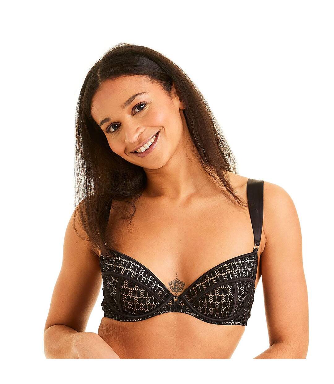 Soutien-gorge push-up noir Merveilleux