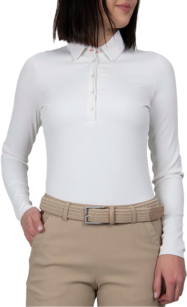 Celin Polo L/S Dame White