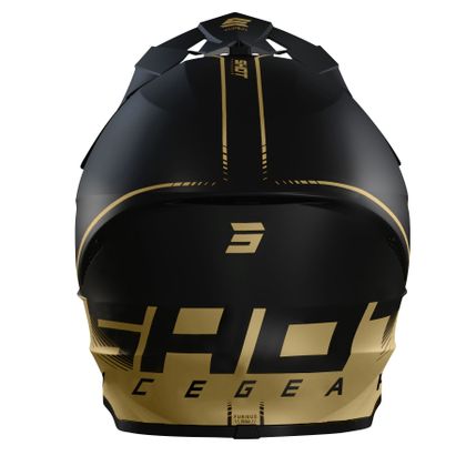 Casque cross Shot FURIOUS DRAW 3.0 - BLACK GOLD MATT 2023 - Noir / Jaune