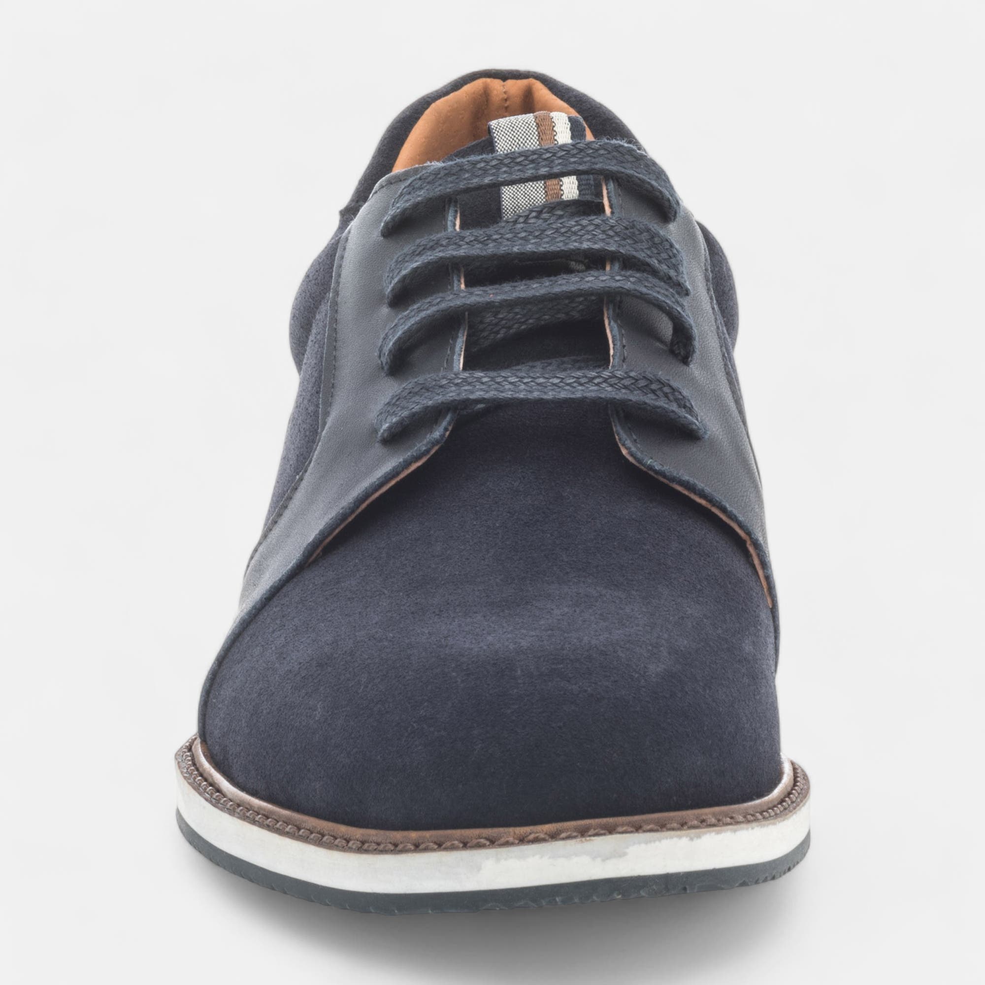 Derbies Garçon en cuir bleu marine
