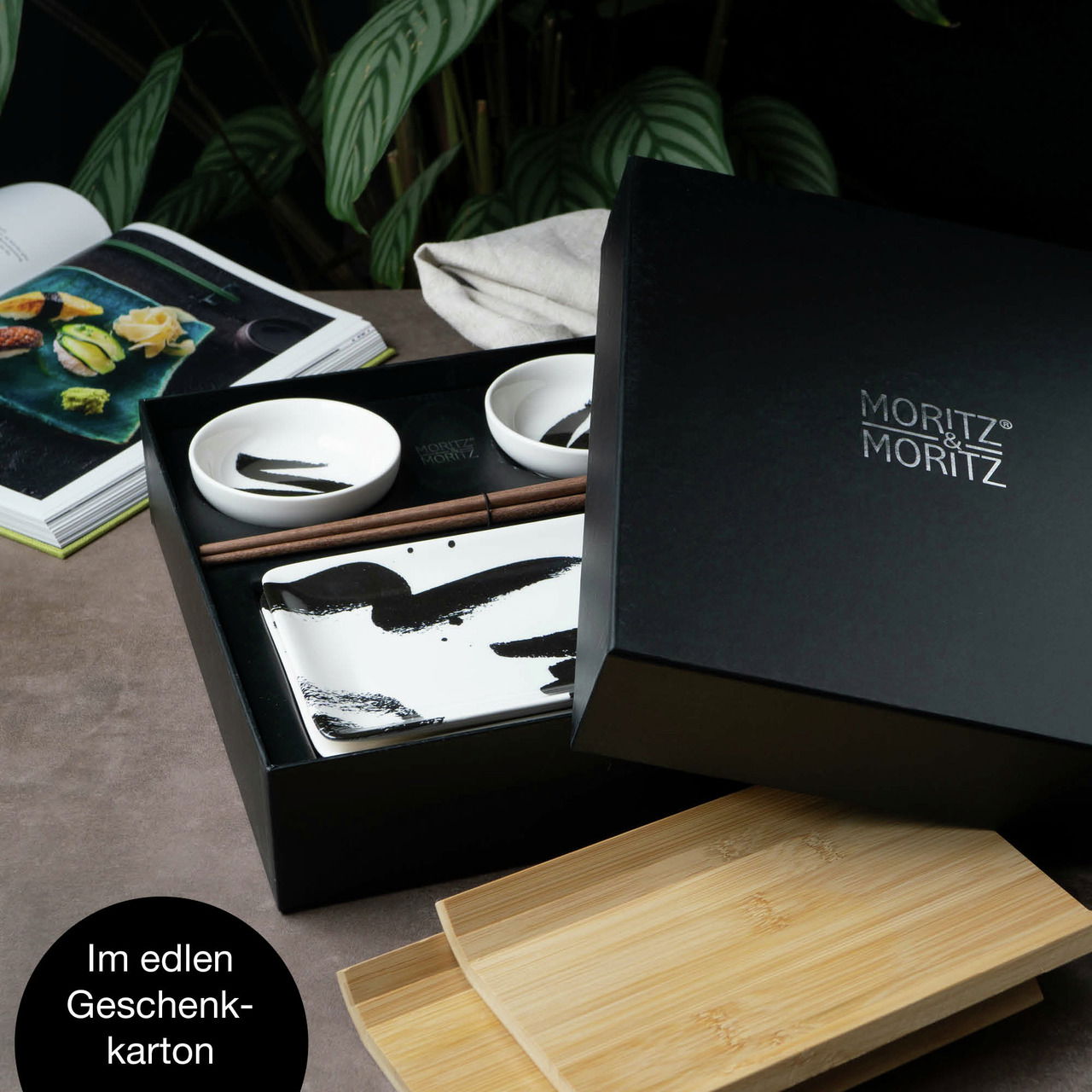 Moritz & Moritz Sushi Set 10tlg. Pinselstrich