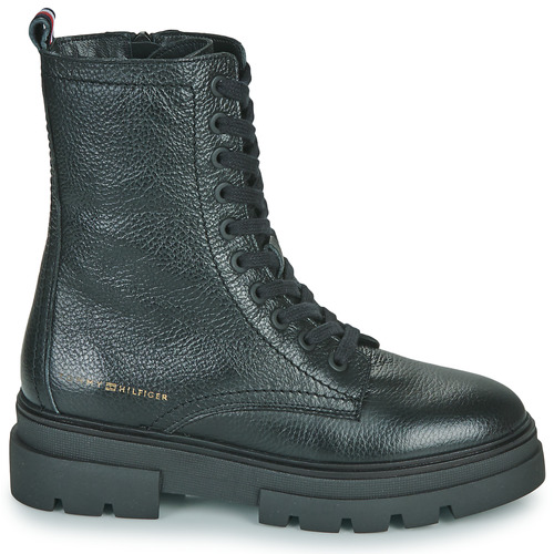 Tommy Hilfiger - MONOCHROMATIC LACE UP BOOT - Noir