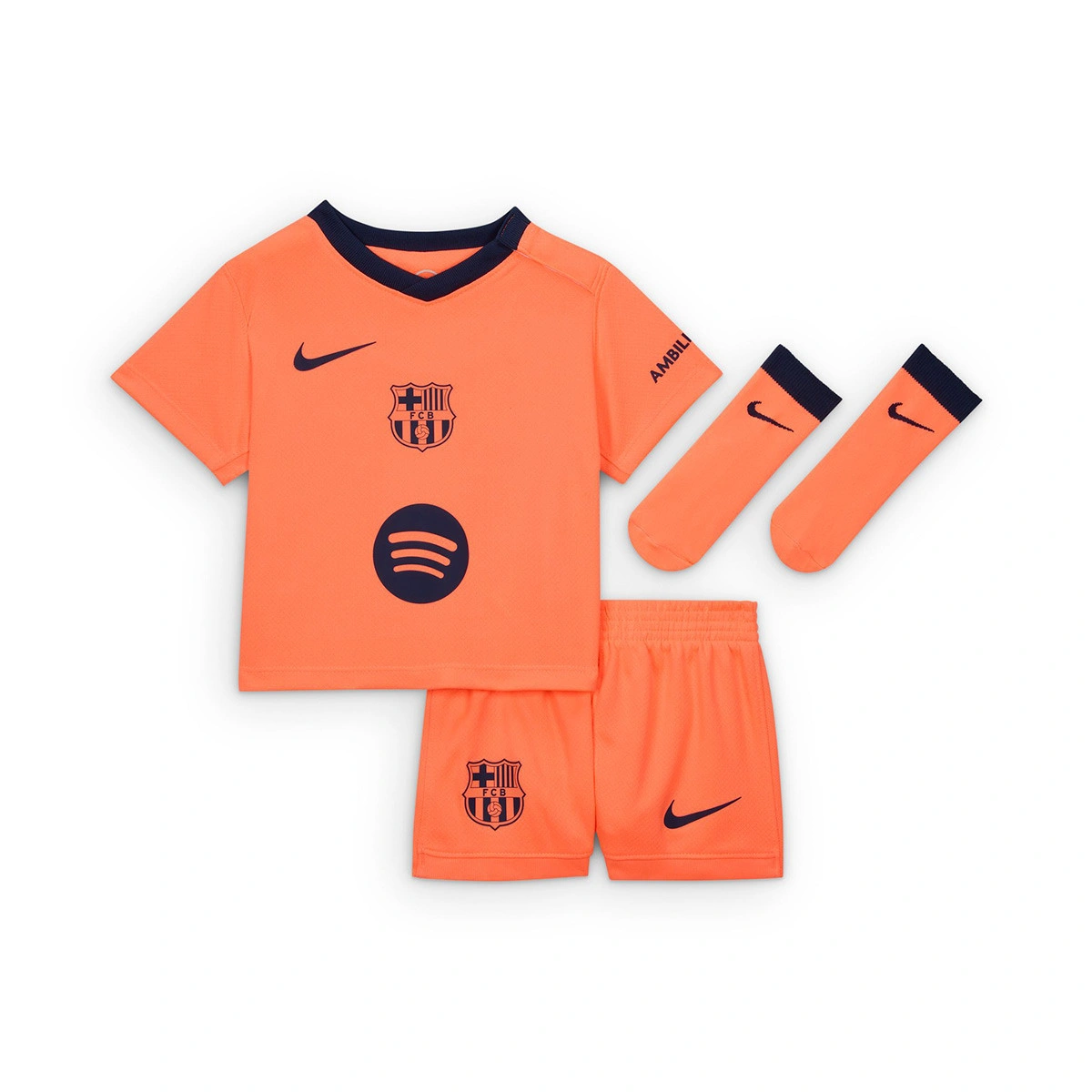 Conjunto Nike FC Barcelona Terceiro Equipamento 2025-2026 Bebé