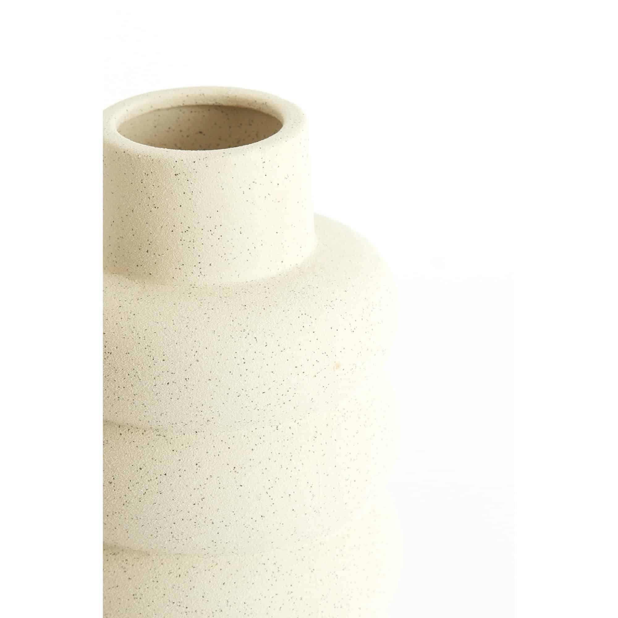 Light & Living Vaas Triota - Wit - Ã20x42cm