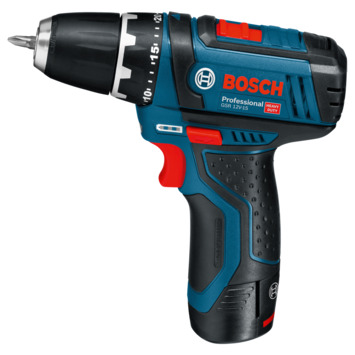 Bosch Professional accuschroefmachine GSR 12V-15 + twee accu's