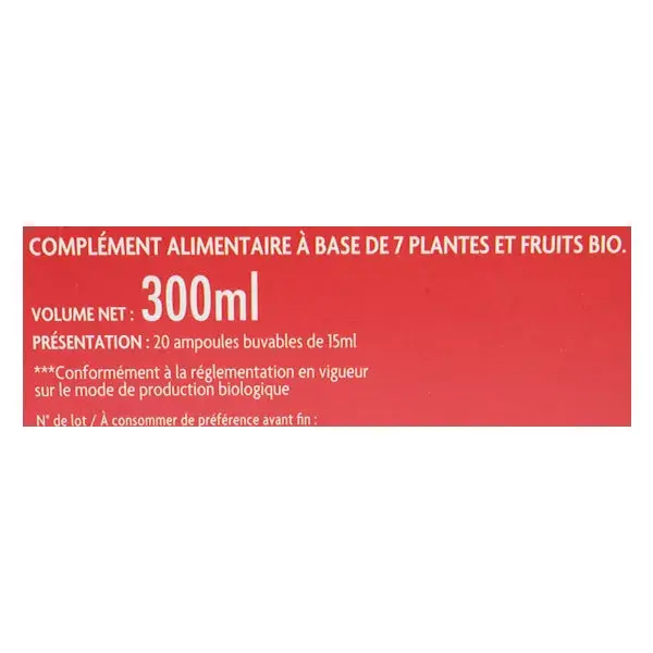 Superdiet Fluidilege Bio 20 ampoules