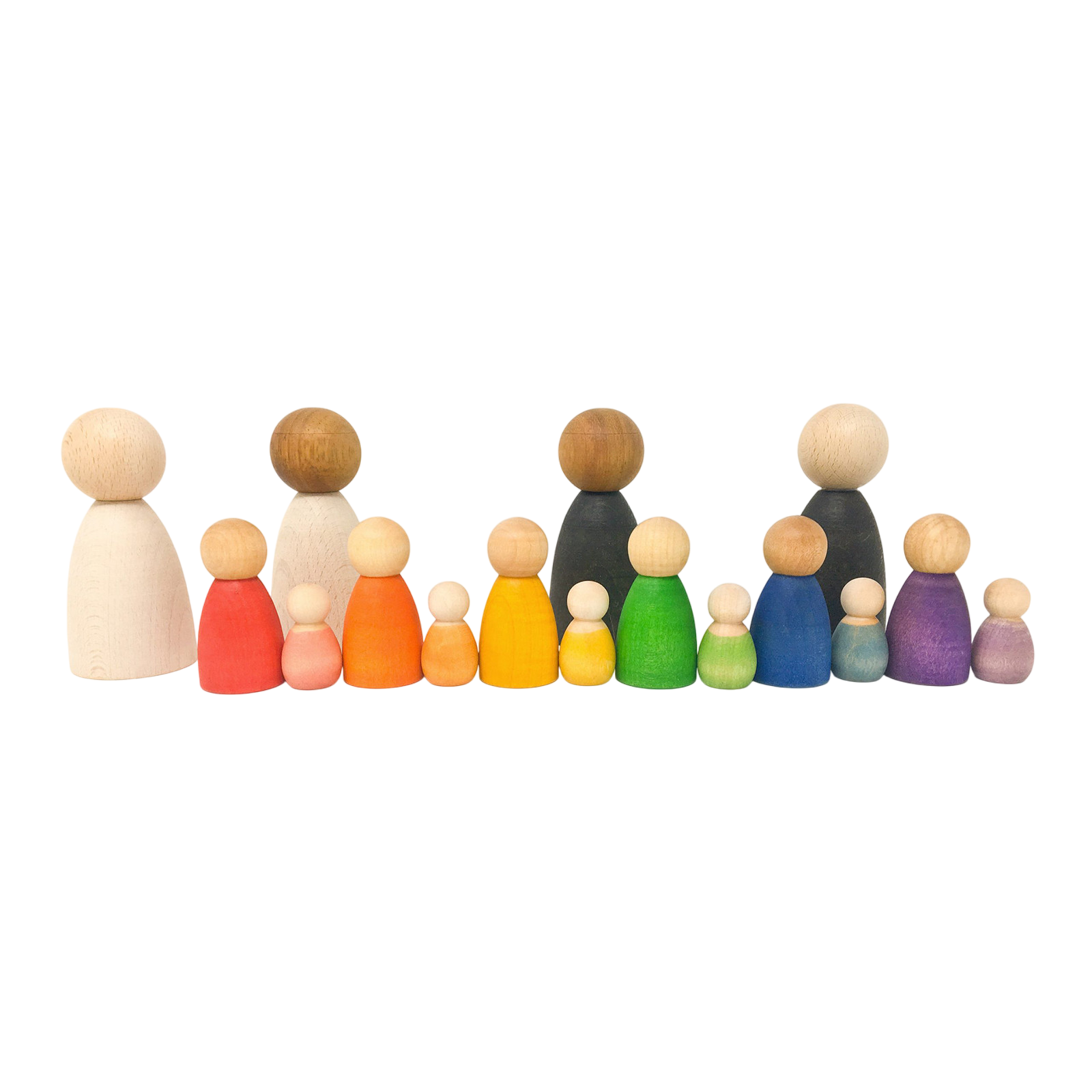 Holzfiguren Nins Adult Light Wood Grapat