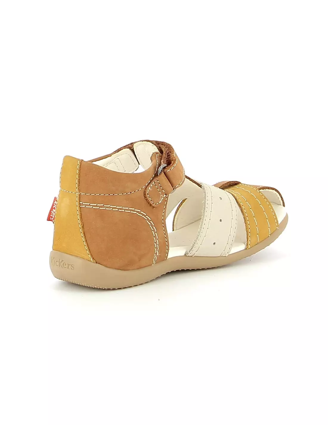 KICKERS BIGBAZAR - Sandales & nu-pieds Cameljauneblanc