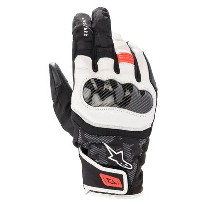 Gants Alpinestars SMX-Z DRYSTAR - Blanc / Rouge