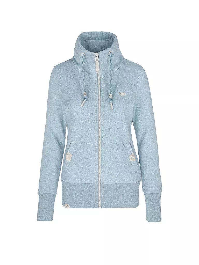RAGWEAR Sweatjacke RYLIE hellblau