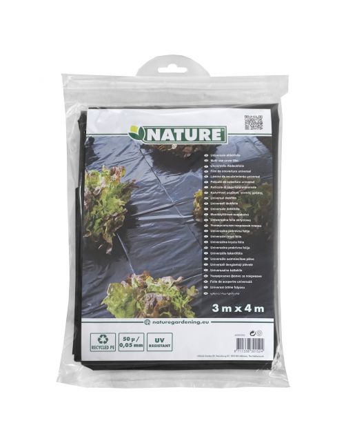 Nature Afdekzeil 50 Micron - Dekkleed - 3x4 m Zwart