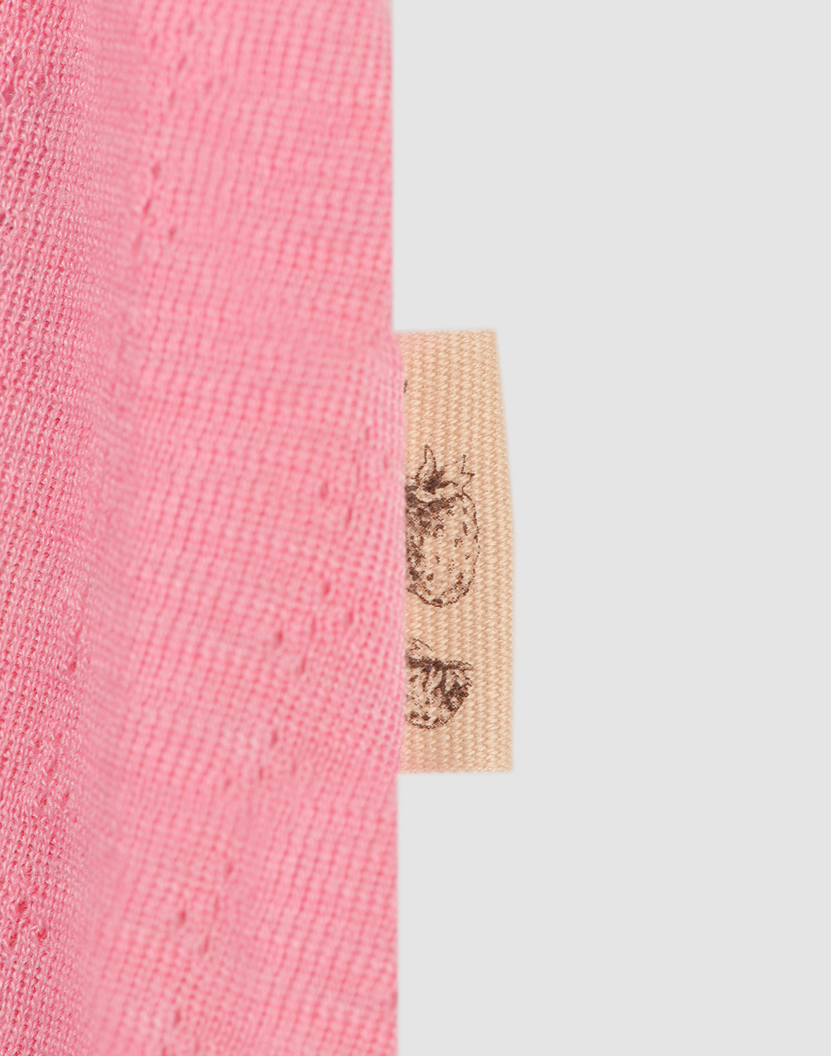 Pointelle T-shirtjurk van merinowol/zijde voor kinderen