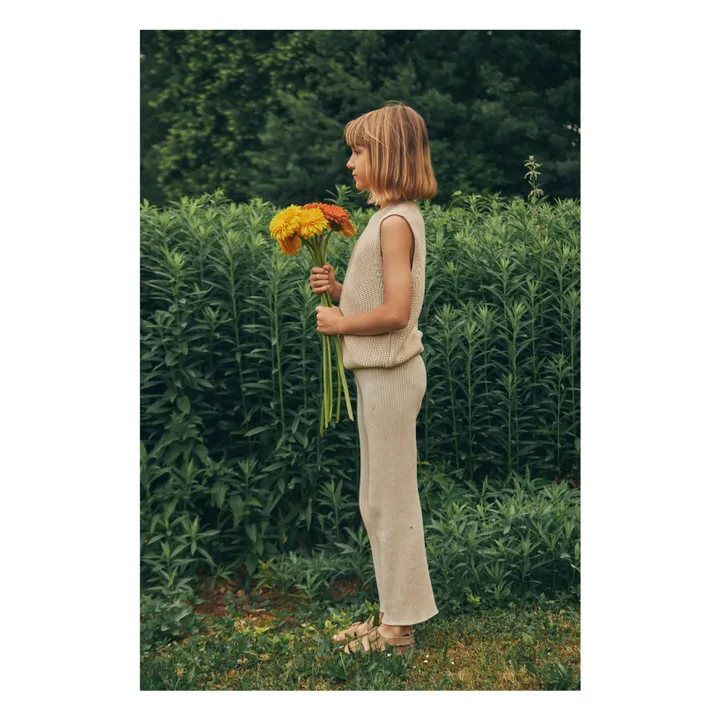Poudre Organic Pull Sans Manches Canneberge | Jaune pâle