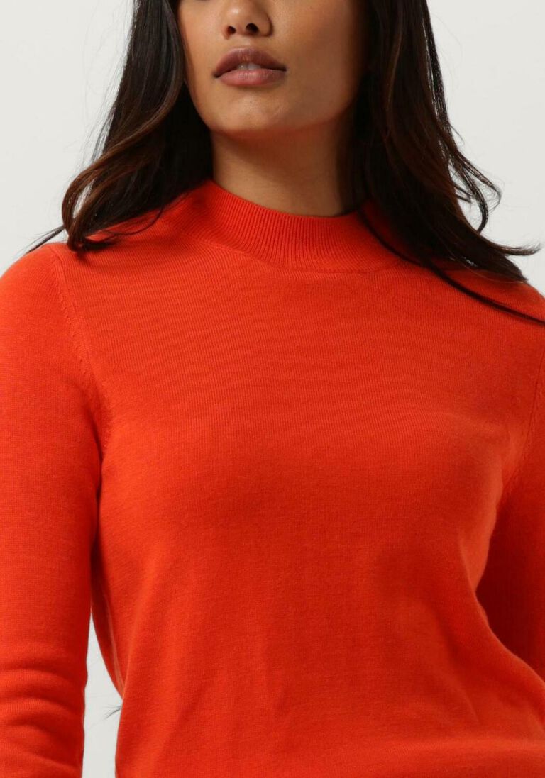 ANOTHER LABEL oranje another label trui abbey knitted pull l/s