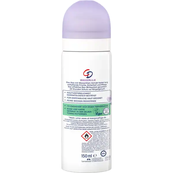 Wasserlilie Deospray Reisegröße