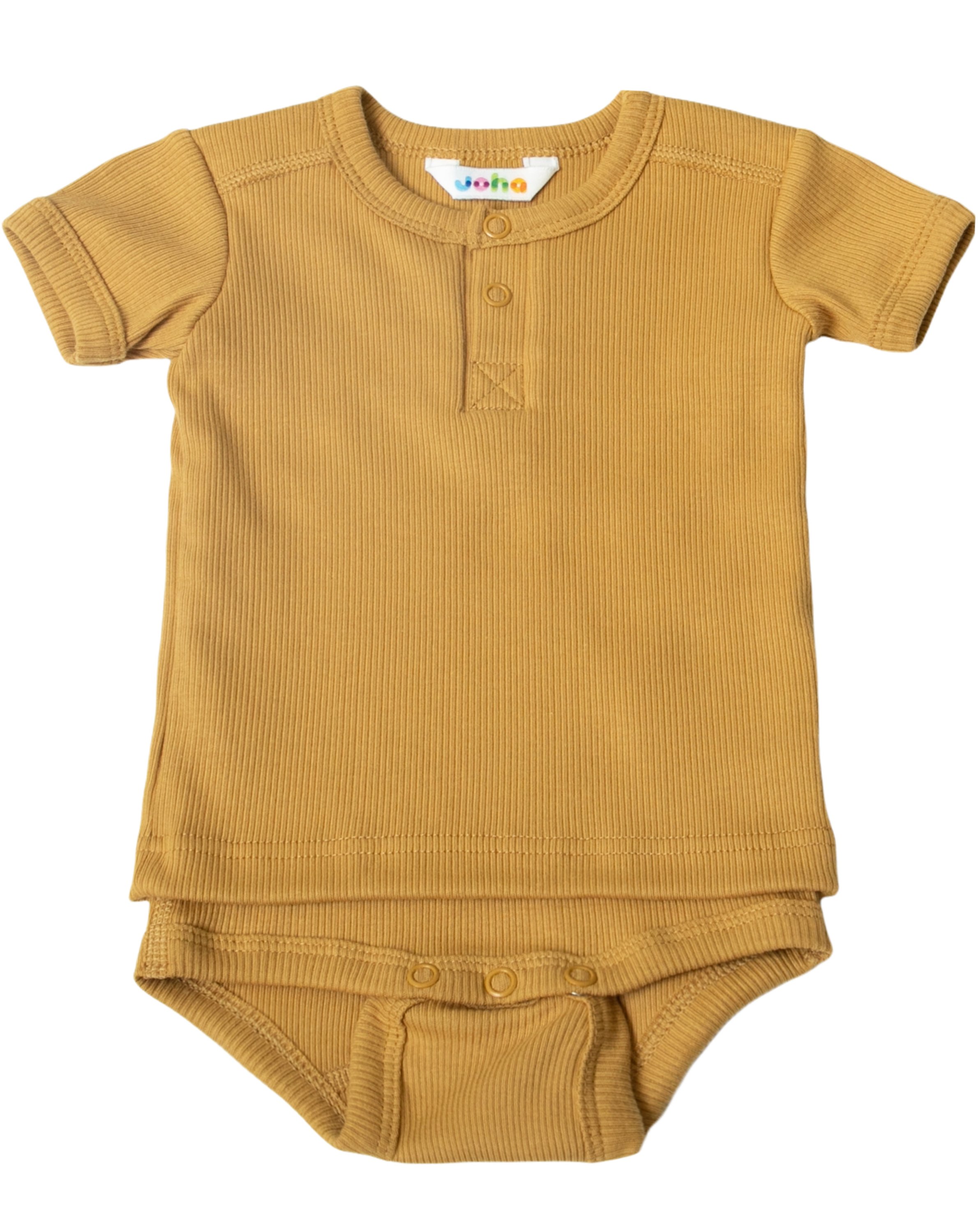 T-Shirtbody 4022 RIB kurzarm in mustard