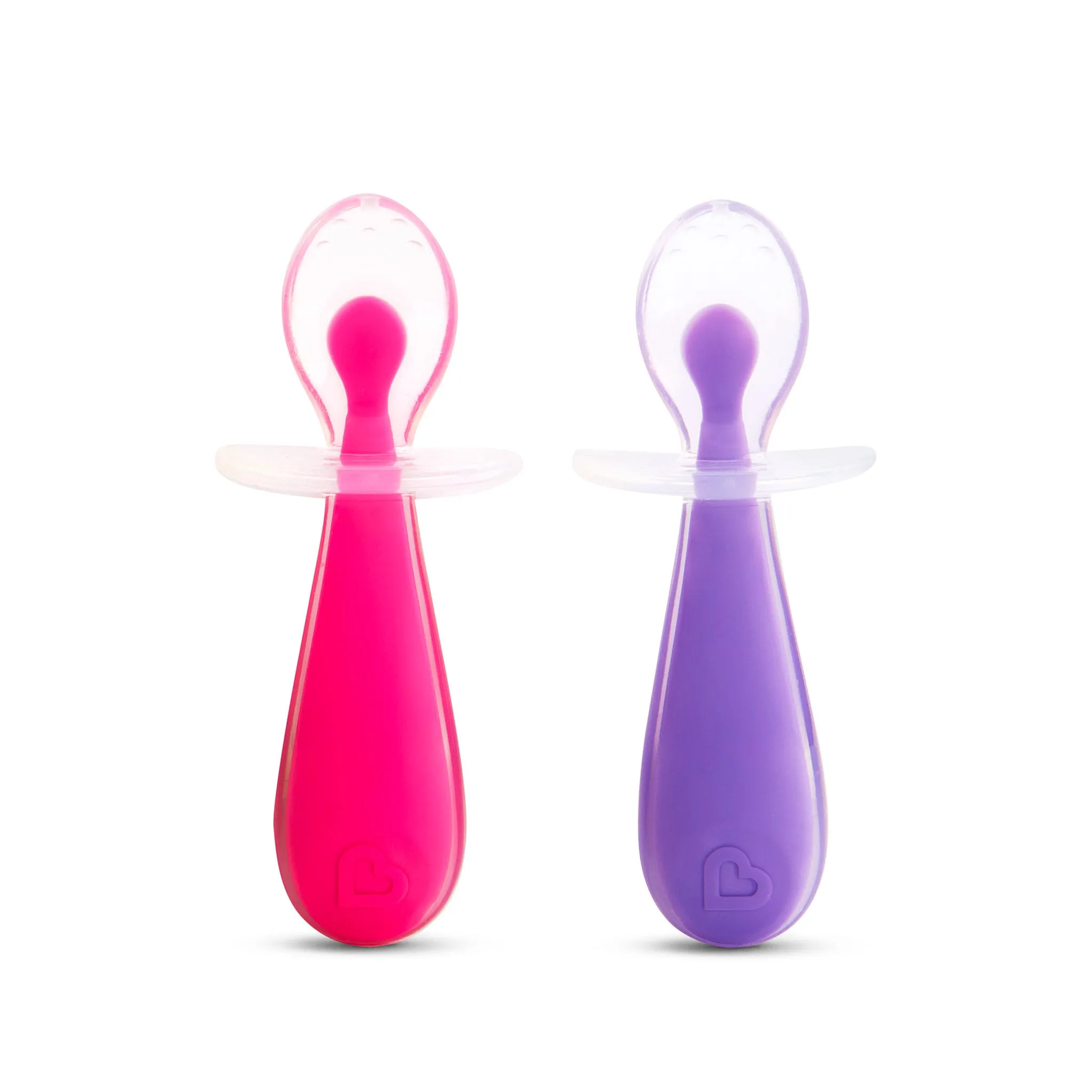 Munchkin Cuillère Silicone Paquet de 2 - Rose