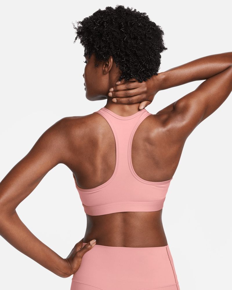 Brassière Nike Swoosh Rouge Clair pour femme
