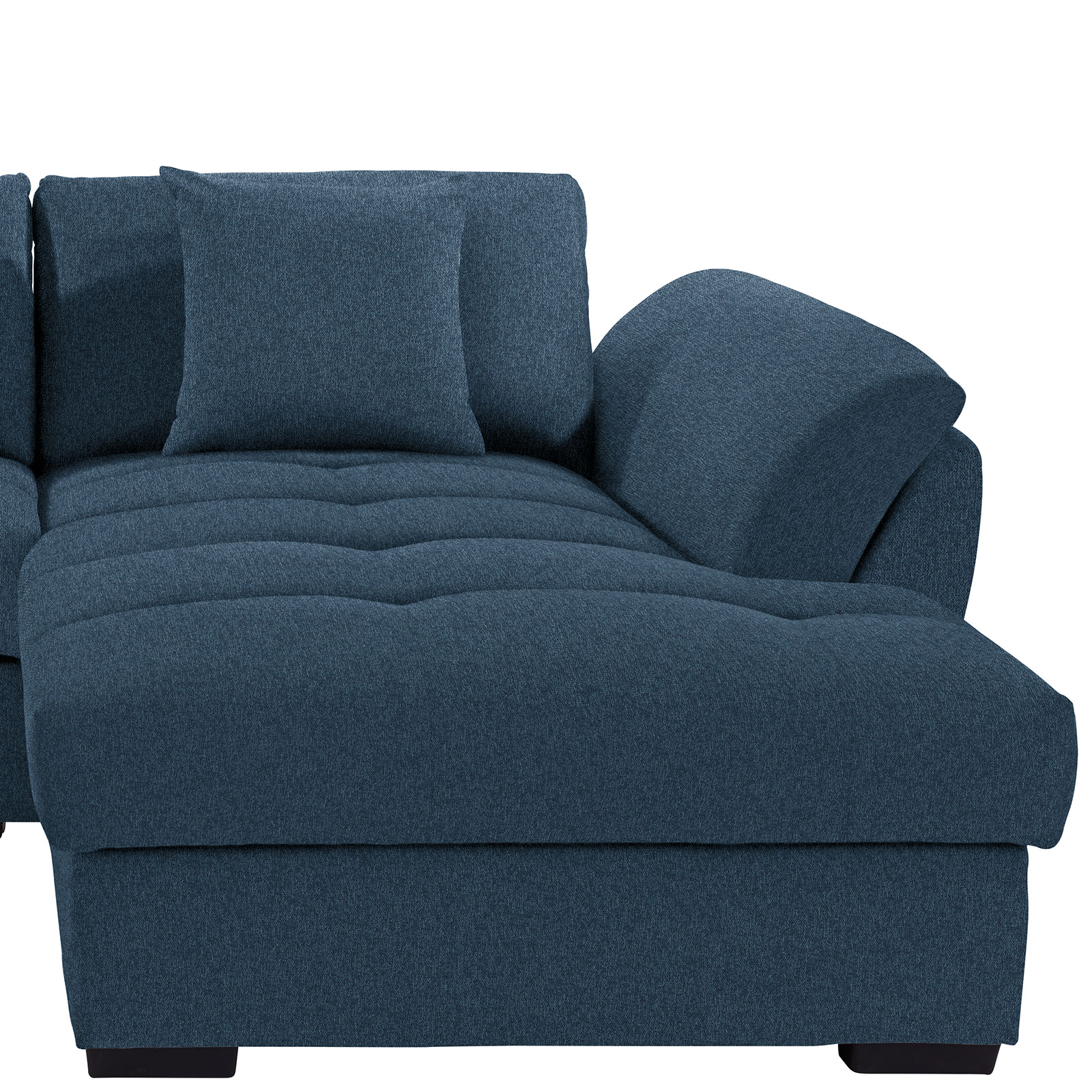 Ecksofa - blau-türkis - Liegefunktion - Recamiere rechts