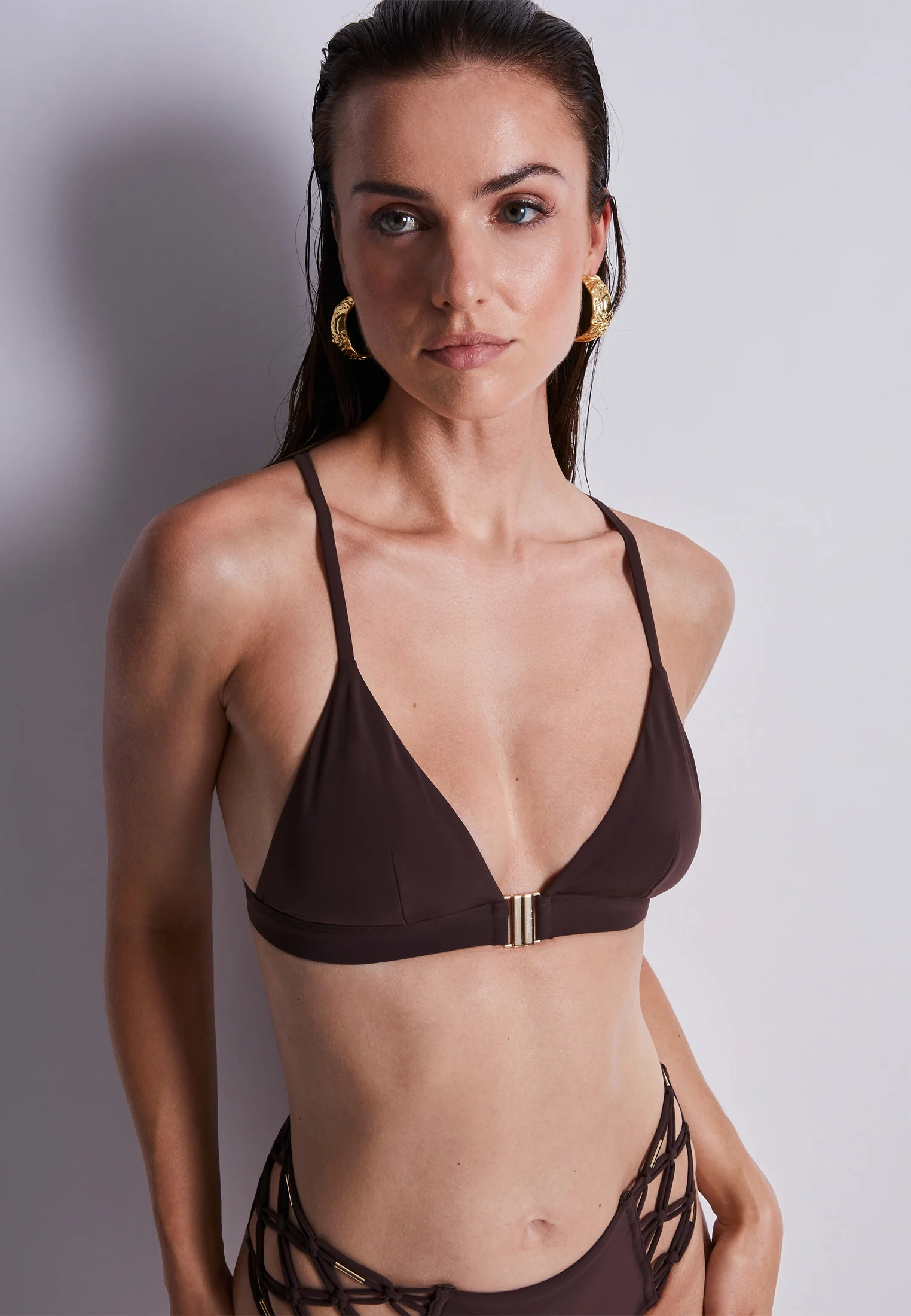 GIPSY MUSE - Haut de maillot de bain triangle | Marron