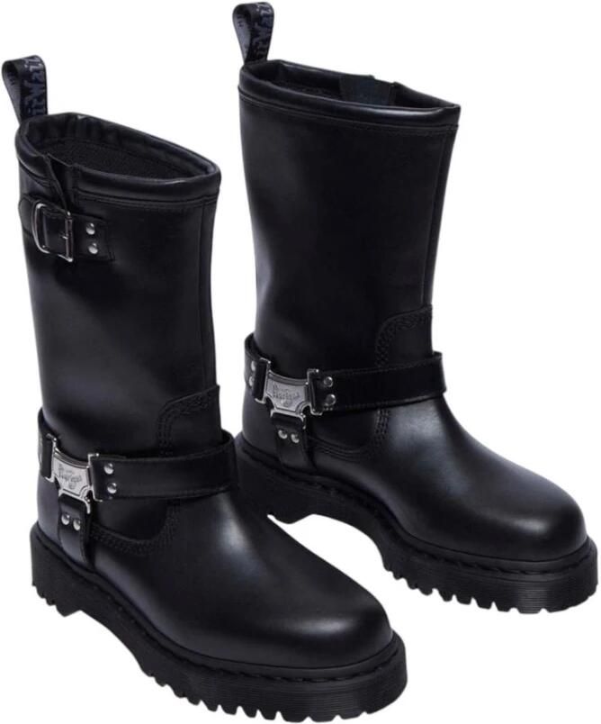 Dr martens Dr. Martens Anistone Hi biker boot black Leer Dames