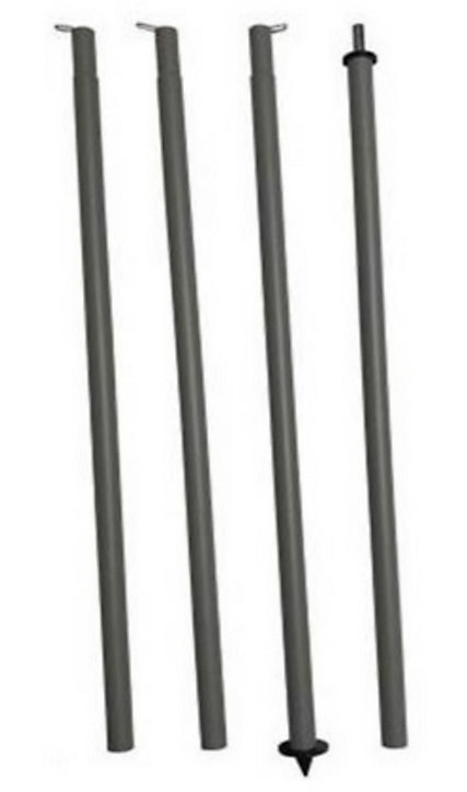 Mat acier ø50 mm pour voile d'ombrage