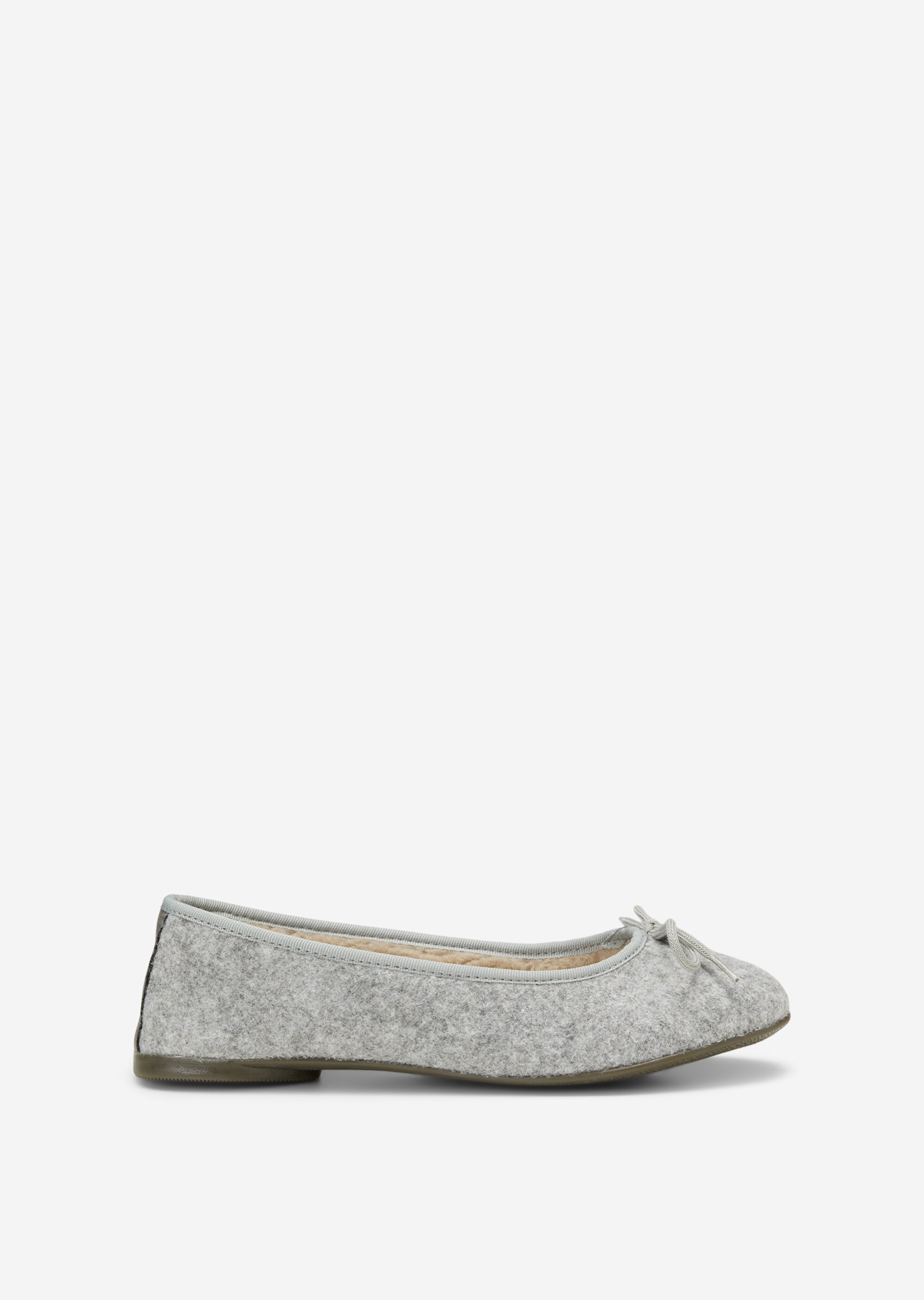 Ballerina-Hausschuhe mit flauschigem Teddyfutter