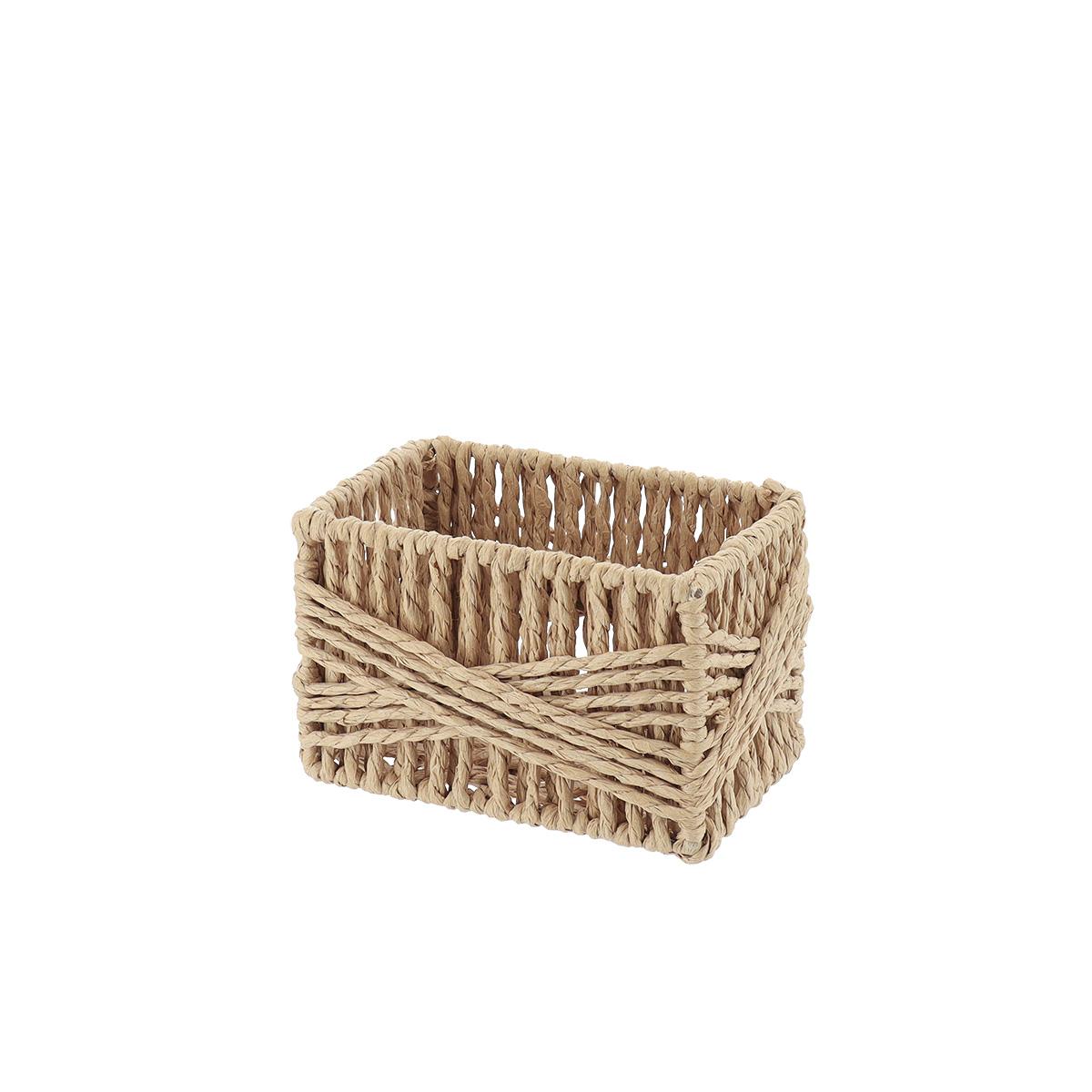 PANIERE PAPIER 12.5X8X8CM NATUREL