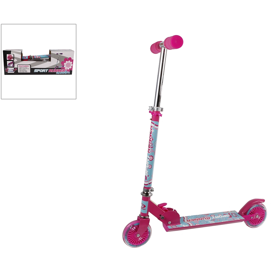 Kids Globe Farming Aluscooter klappbar Rosa Rosa