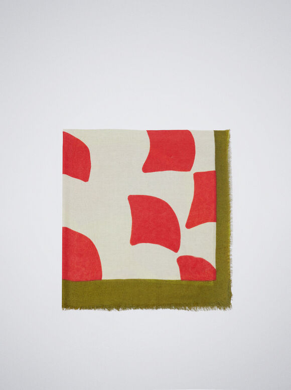 Lenço estampado - Vermelho