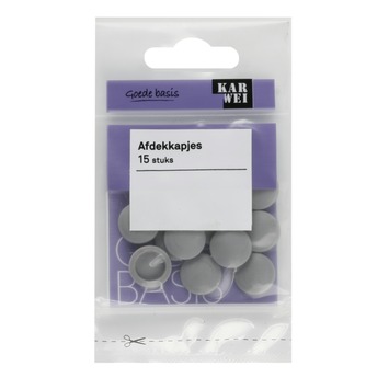 KARWEI afdekkapje grijs (15 stuks)