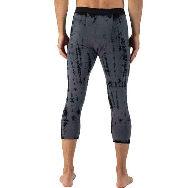 Collant thermique MONS ROYALE CASCADE MERINO FLEX 200 3/4 GARMENT DYED-GREY TIE DYE