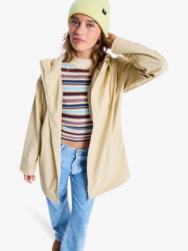 Raining Again Veste imperméable Beige Femme