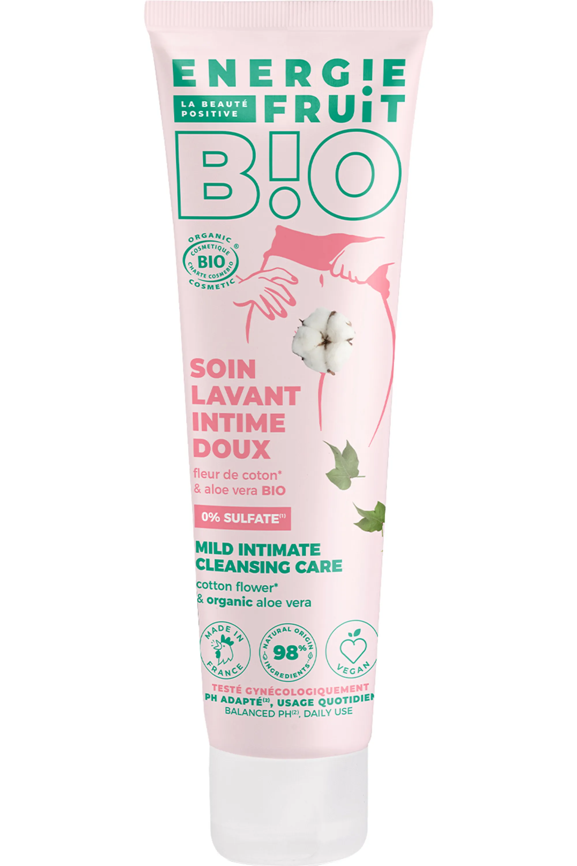 Energie Fruit Soin lavant intime bio à la fleur de coton-150 ml